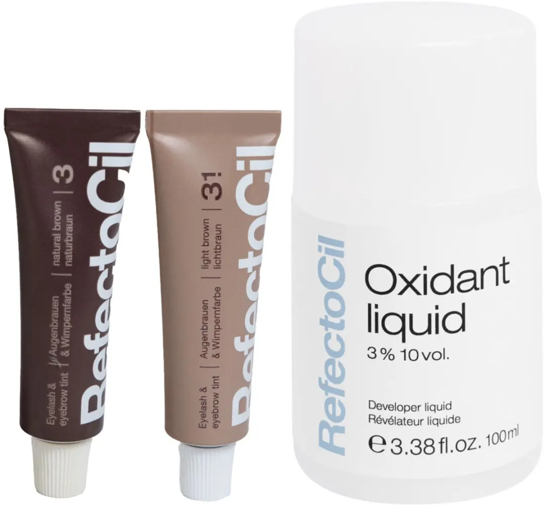 RefectoCil Oxidant 130ml - 2 Stuks (Natuurbruin & Lichtbruin)