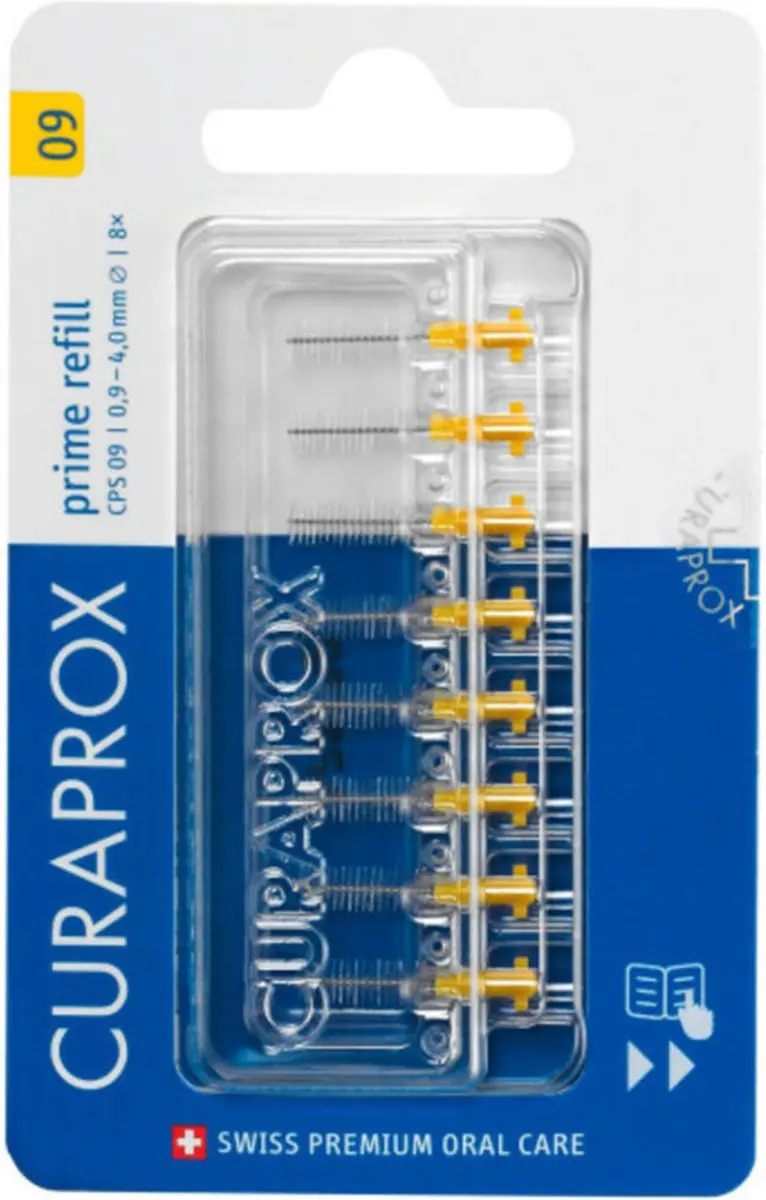 Curaprox Prime Refill 09 Ragers 4,0mm - 8 Stuks
