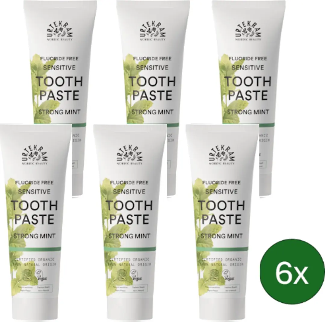 Urtekram Tandpasta Strong Mint Sensitive 75ml