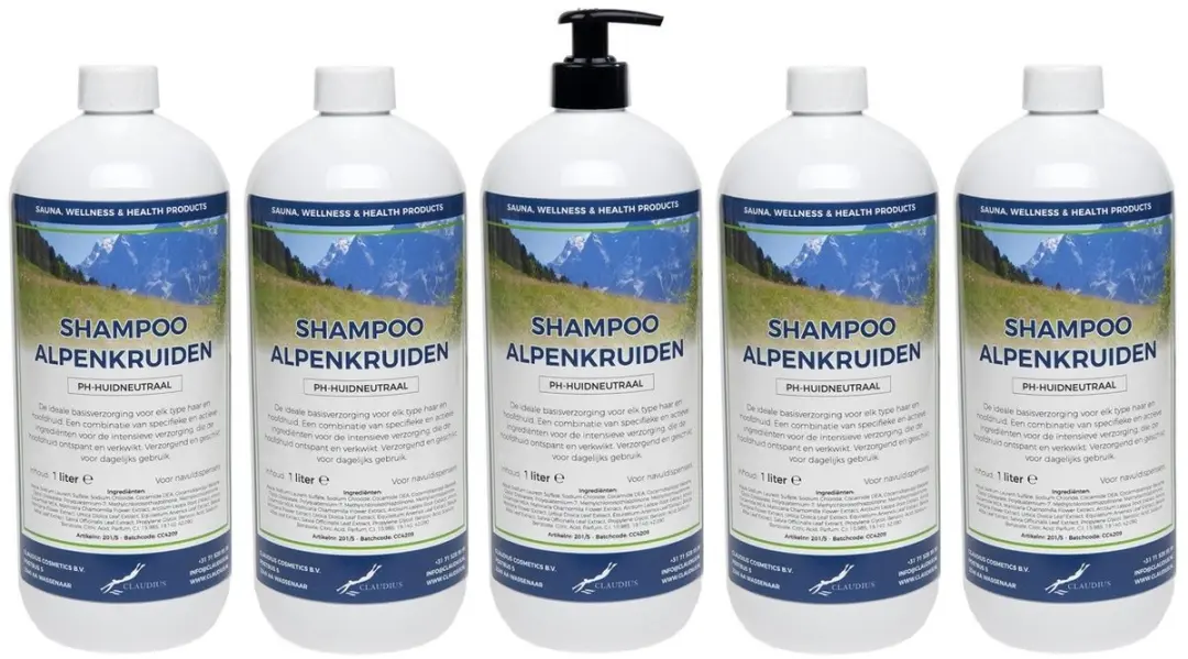 Splashbox Cosmetics Alpenkruiden Shampoo 1L