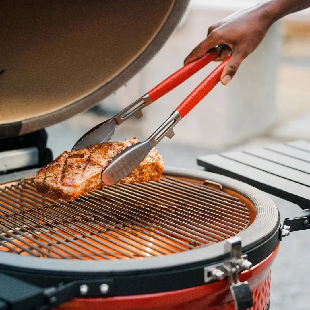 Kamado Joe Grill Tongs - Zilver/Rood