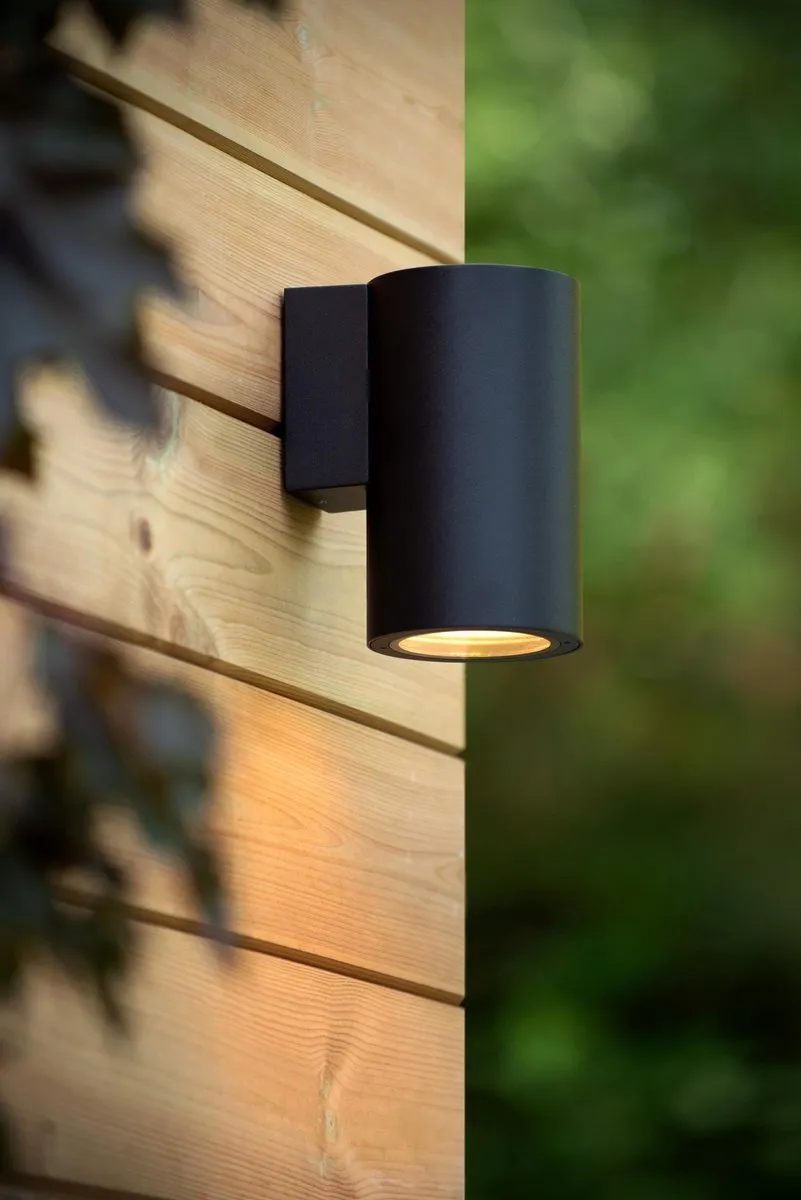Lucide Volantis Wandspot E27 IP54 - Zwart