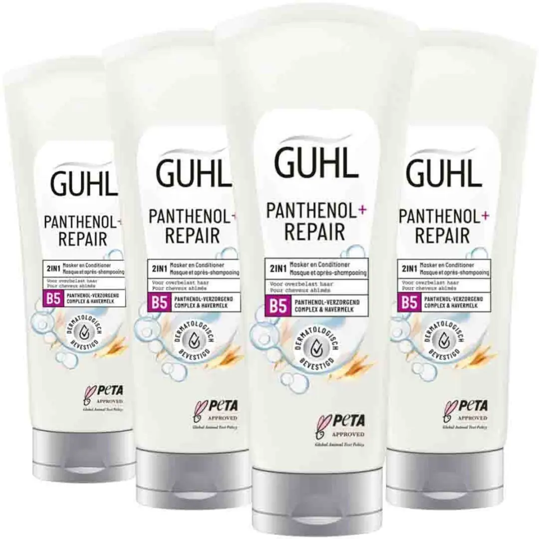 Guhl Panthenol+ Repair 2-in-1 Masker & Conditioner - 4x200ml