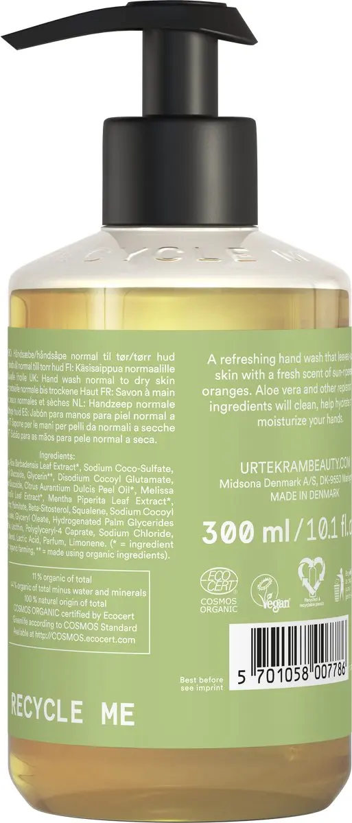 Urtekram Aloë Vera Vloeibare Handzeep 300ml