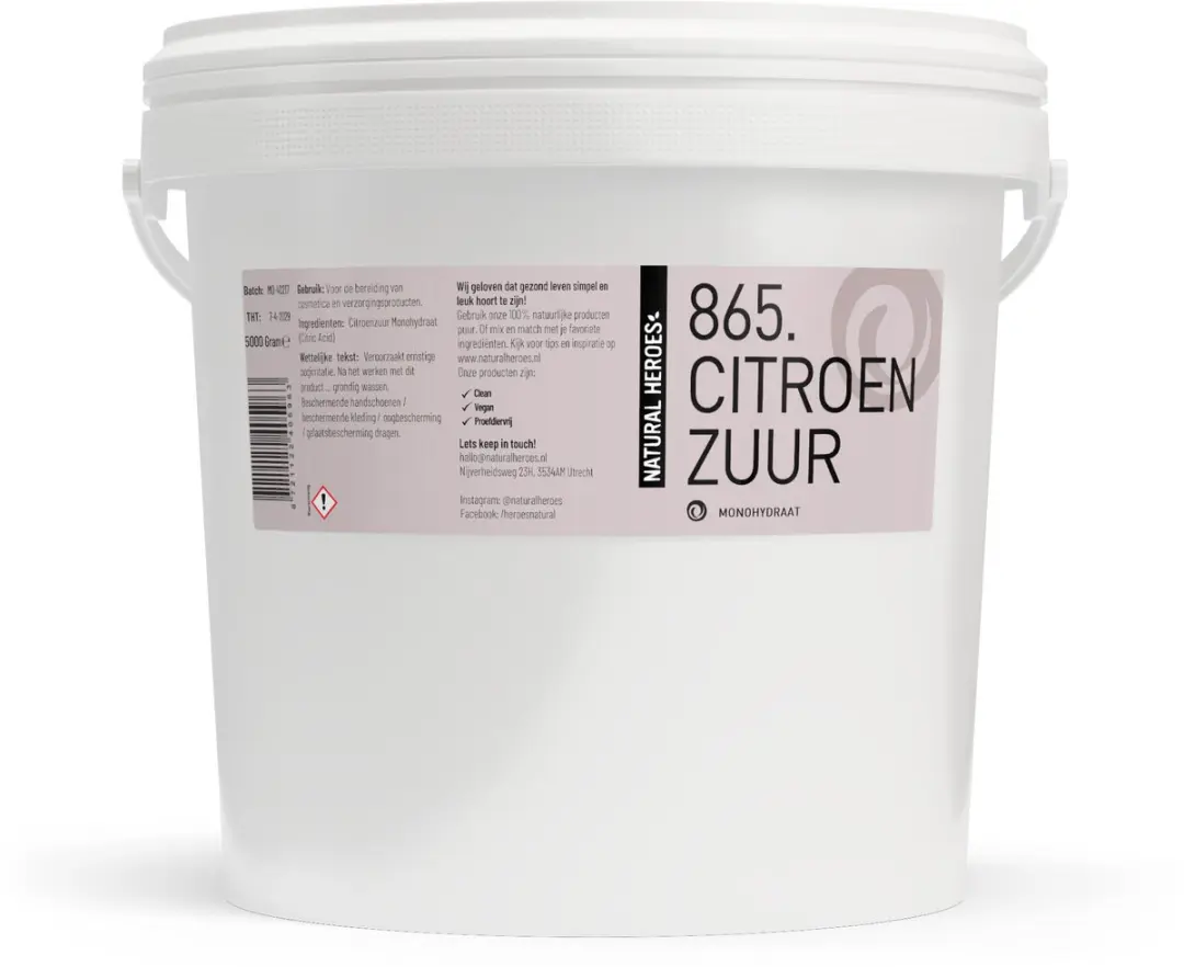Natural Heroes Citroenzuur Monohydraat 5000g