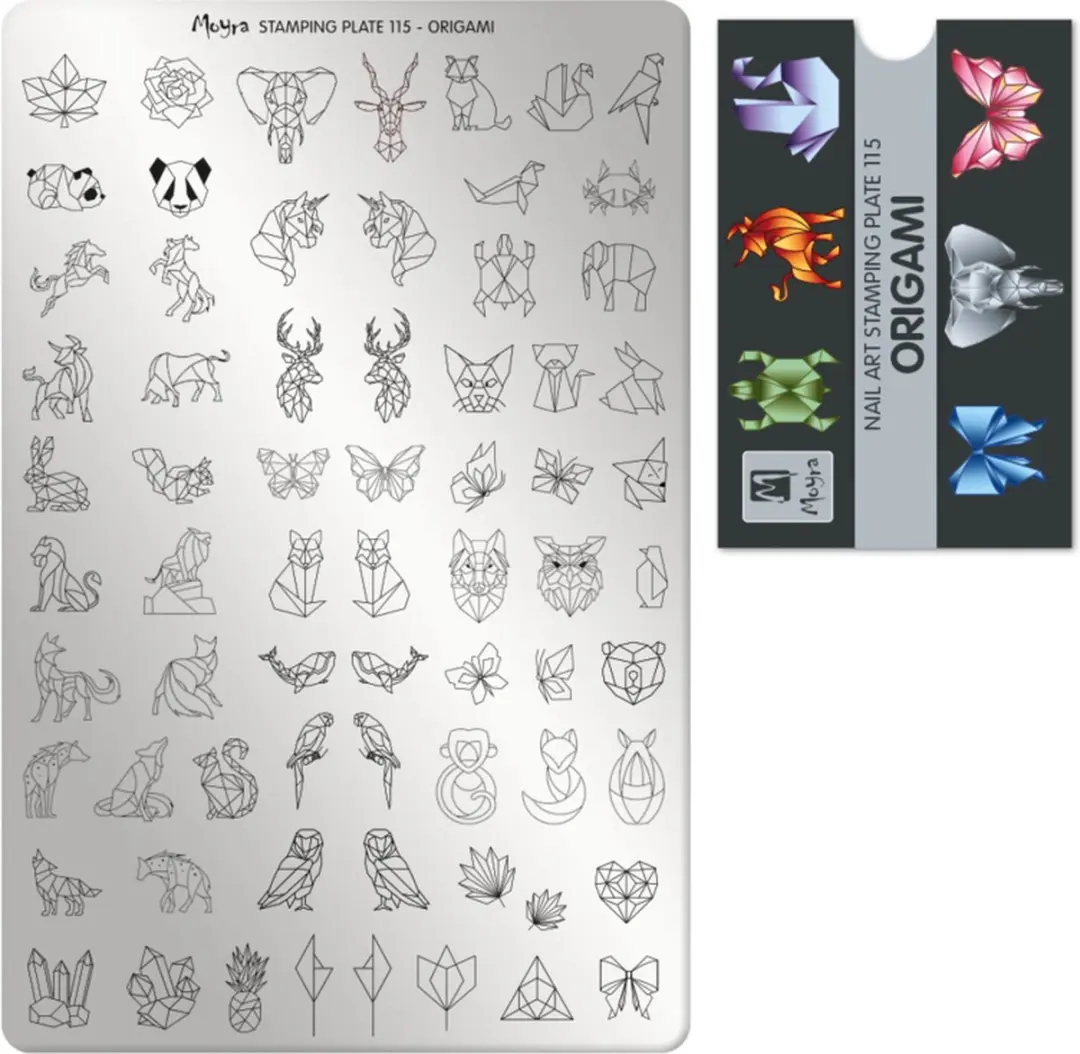 Moyra Origami Stamping Plate 115