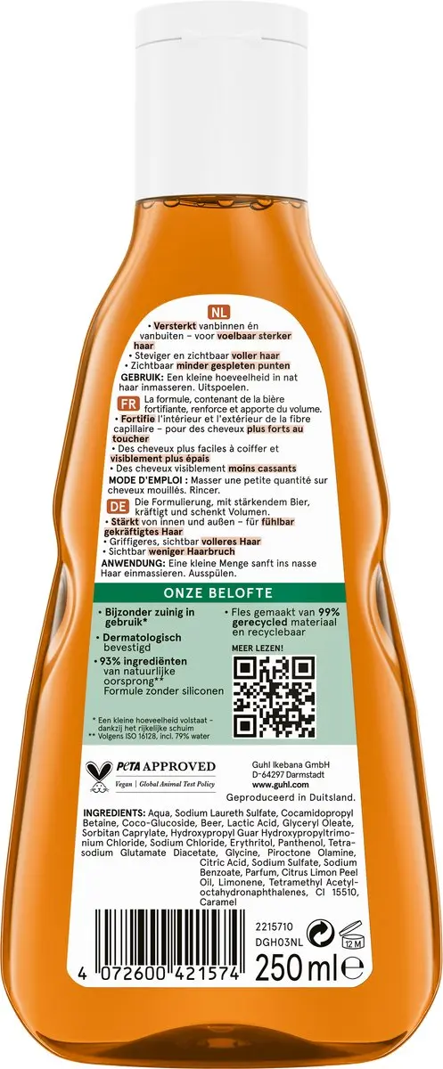 Guhl Shampoo Intensieve Stevigheid 250ml
