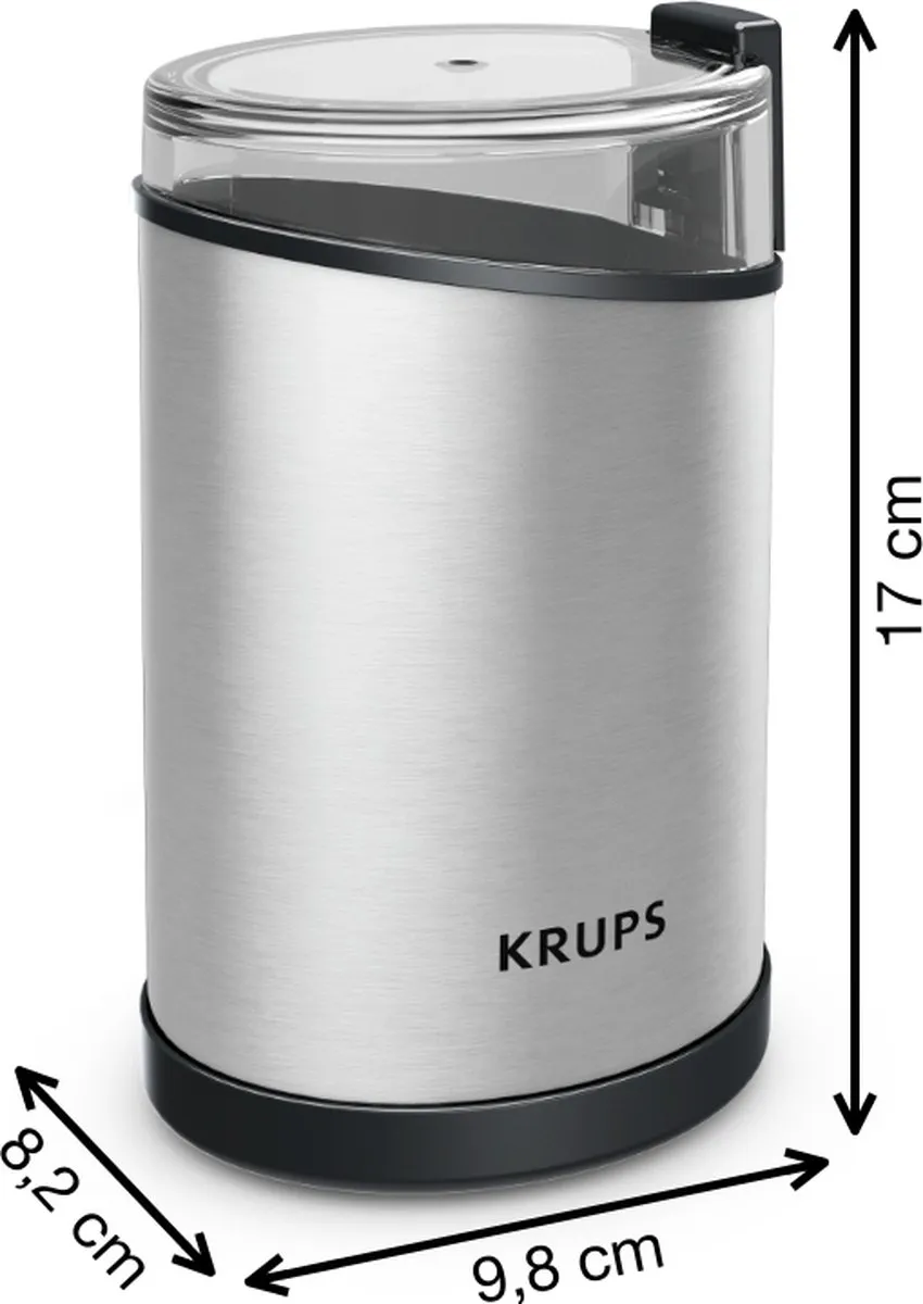 Krups GX204D Koffiemolen - 200W - Roestvrij staal