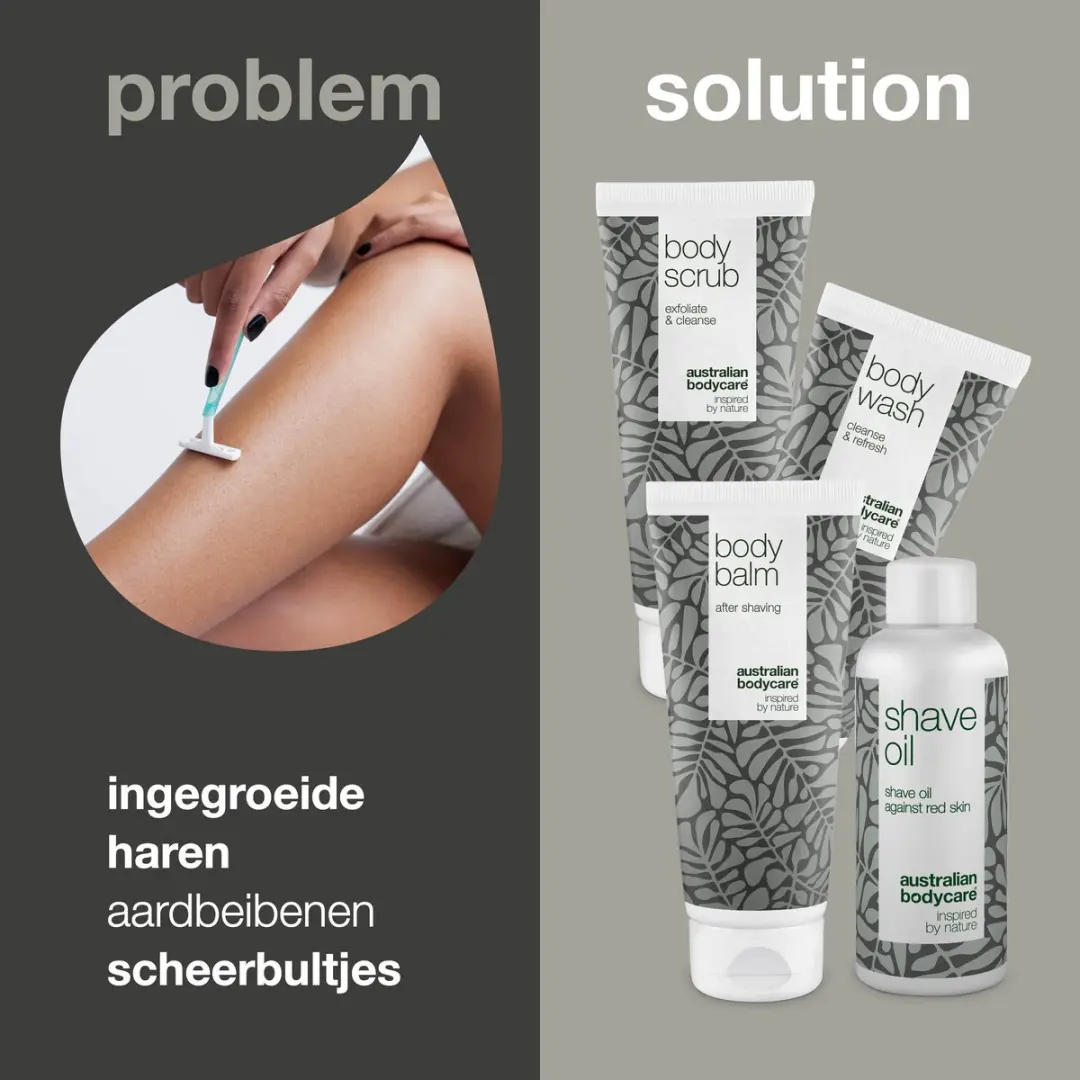 Australian Bodycare Scheerset 4-delig 680ml - Rode Scheerbultjes