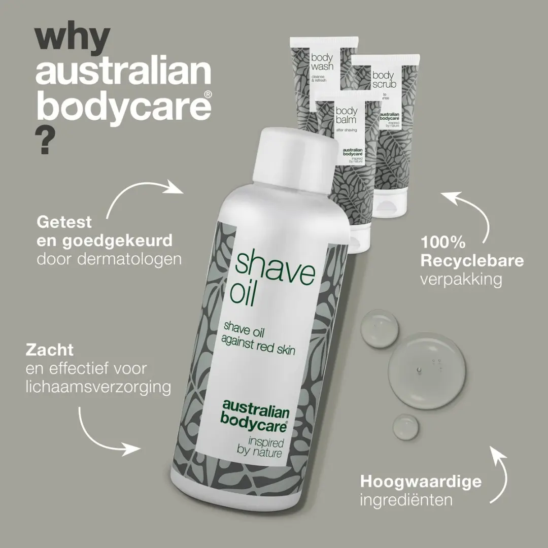 Australian Bodycare Scheerset 4-delig 680ml - Rode Scheerbultjes
