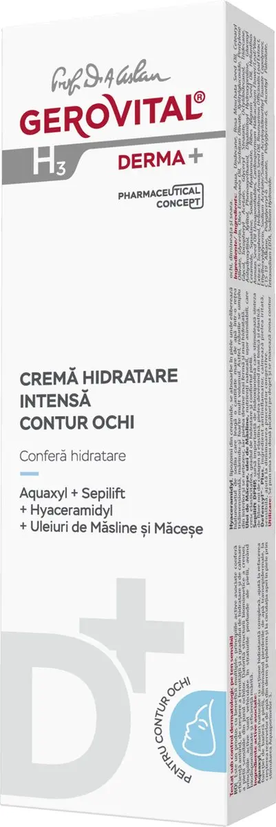 Gerovital H3 DERMA Oogcontourcrème 15ml - Gevoelige huid