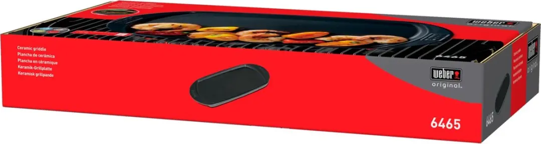 Weber Keramische Bakplaat 47cm - Zwart