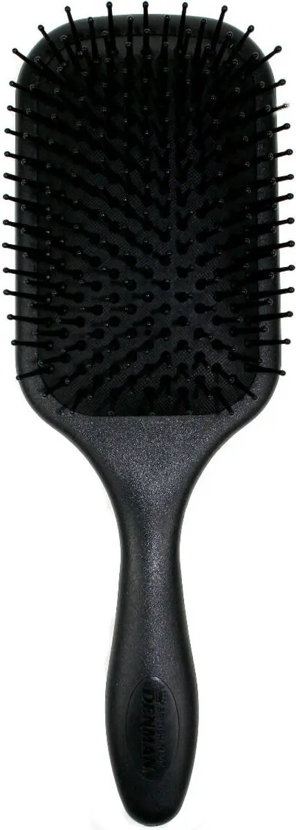 Denman Borstel Paddle Brush D83 - Echt haar + Nylon - Zwart