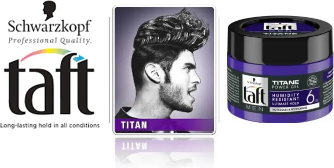 Taft Titane Gel 1000ml - 4x250ml