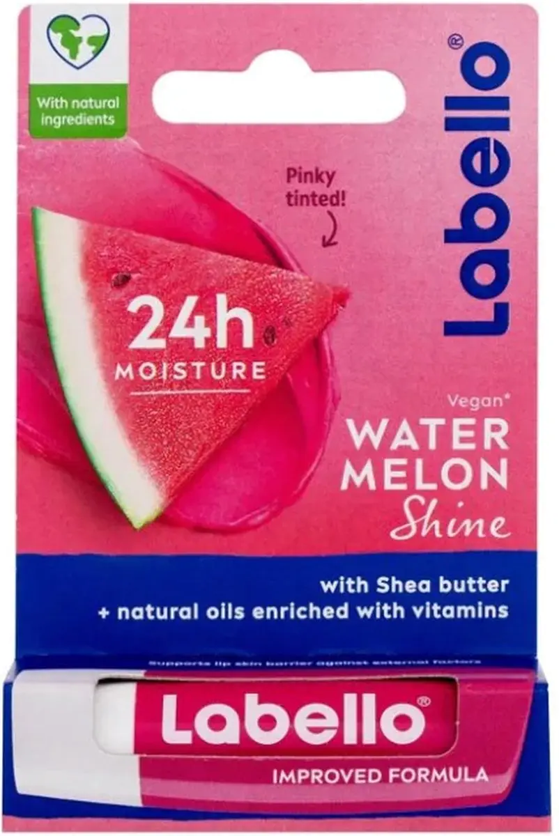 Labello Watermelon Shine Lippenbalsem 4,8g - Roze