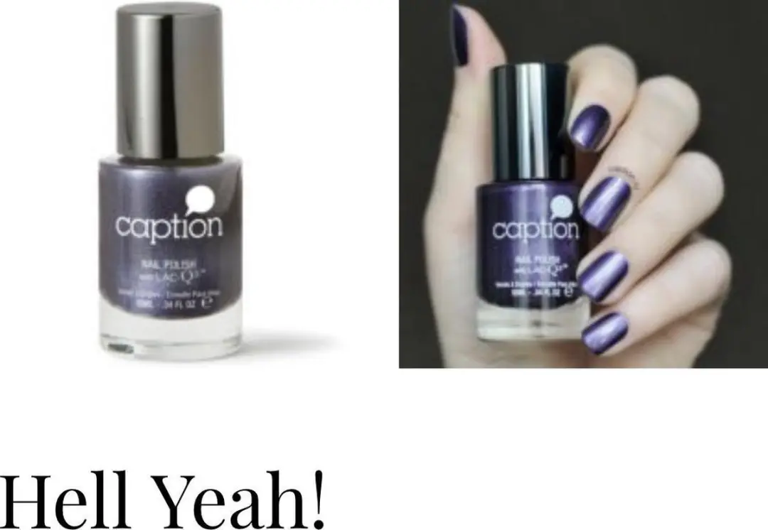 Young Nails Caption Hell Yeah! Nagellak - Blauw-paars met shimmer - 3x10ml