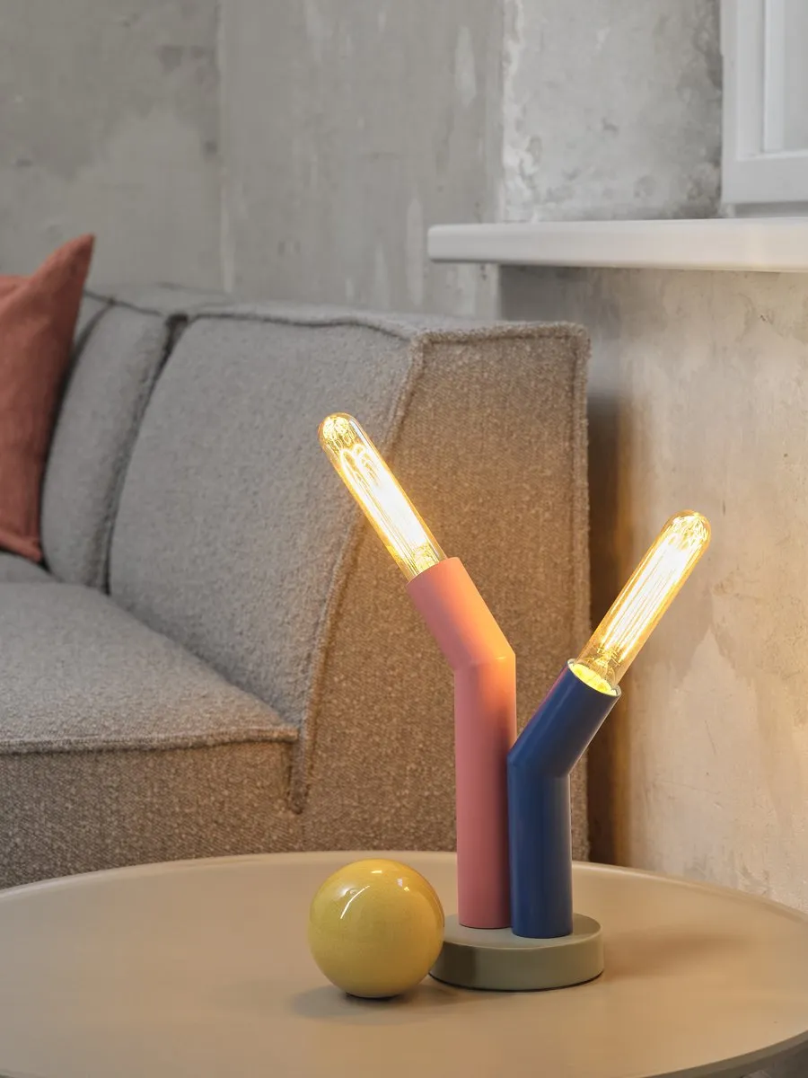 LEDVANCE DECOR Straw Tafellamp - 2x E27 - Multicolor Metaal