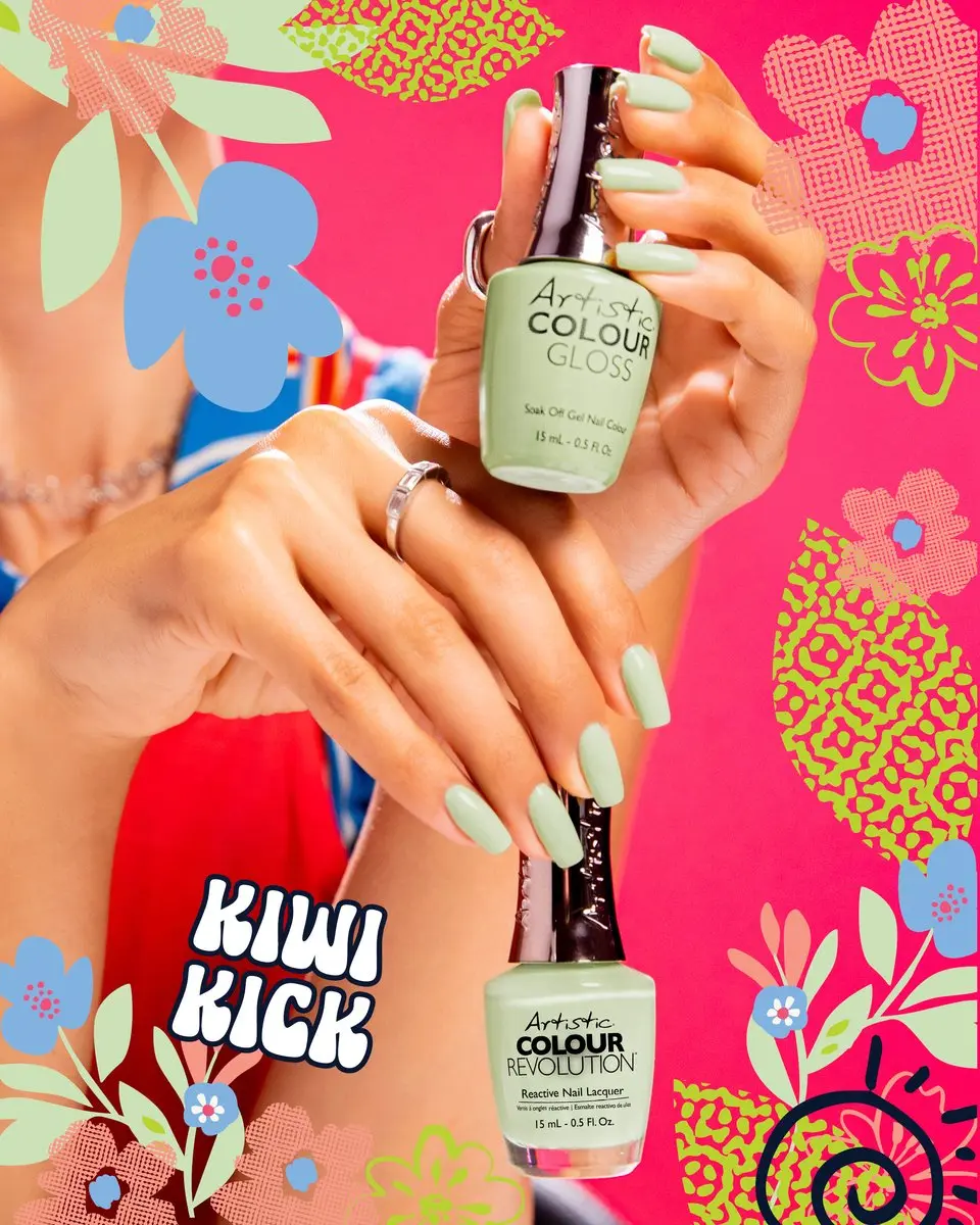 Artistic Nail Design Colour Revolution 'KIWI KICK' Nagellak 15ml