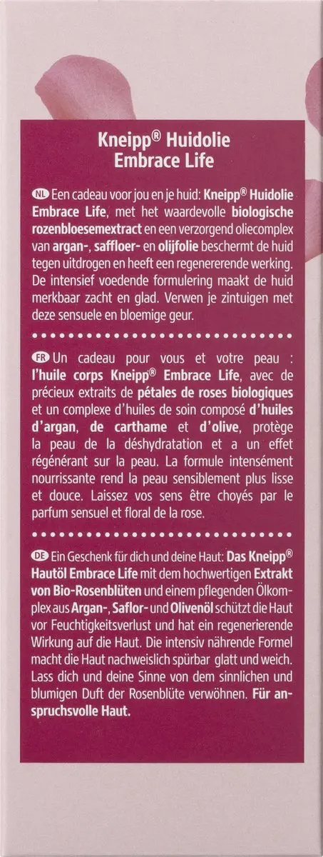 Kneipp Embrace Life Huidolie Anti-Aging 100ml