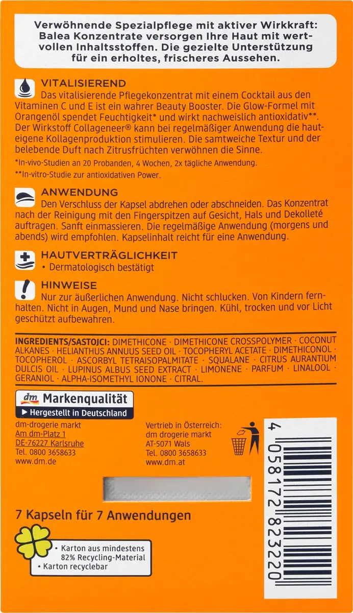 Balea Vitamine C Concentraat 7x10ml