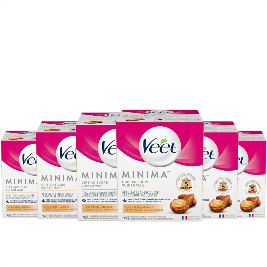 Veet Warme Wax Minima Arganolie - 6x250ml