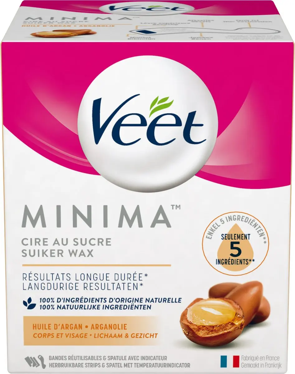 Veet Warme Wax Minima Arganolie - 6x250ml