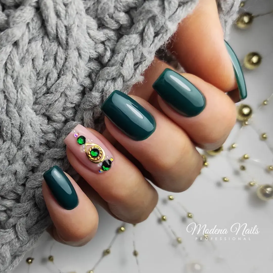 Modena Nails Gellak Drammen 7,3ml - Donkergroen Glanzend