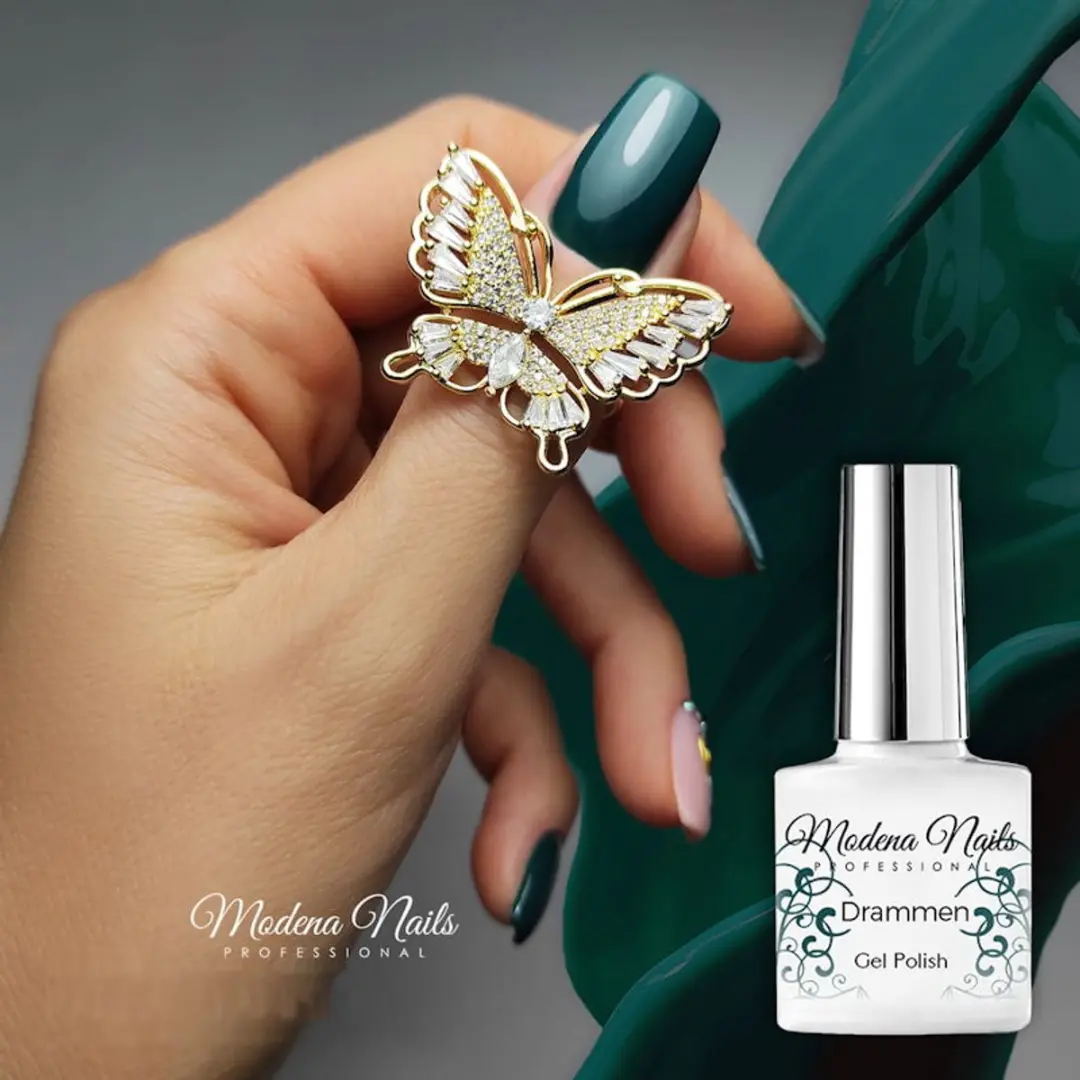 Modena Nails Gellak Drammen 7,3ml - Donkergroen Glanzend