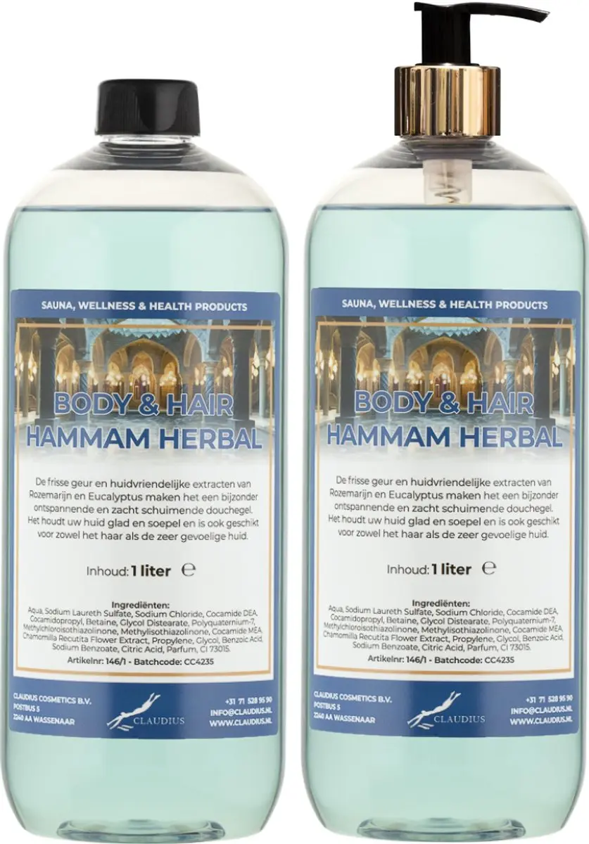 Splashbox Cosmetics Body & Hair Hammam Herbal 3 Liter