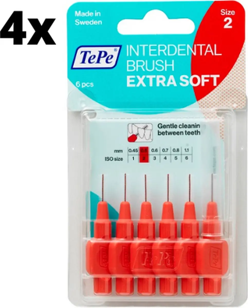 TePe Extra Soft Lichtrood 0,5mm