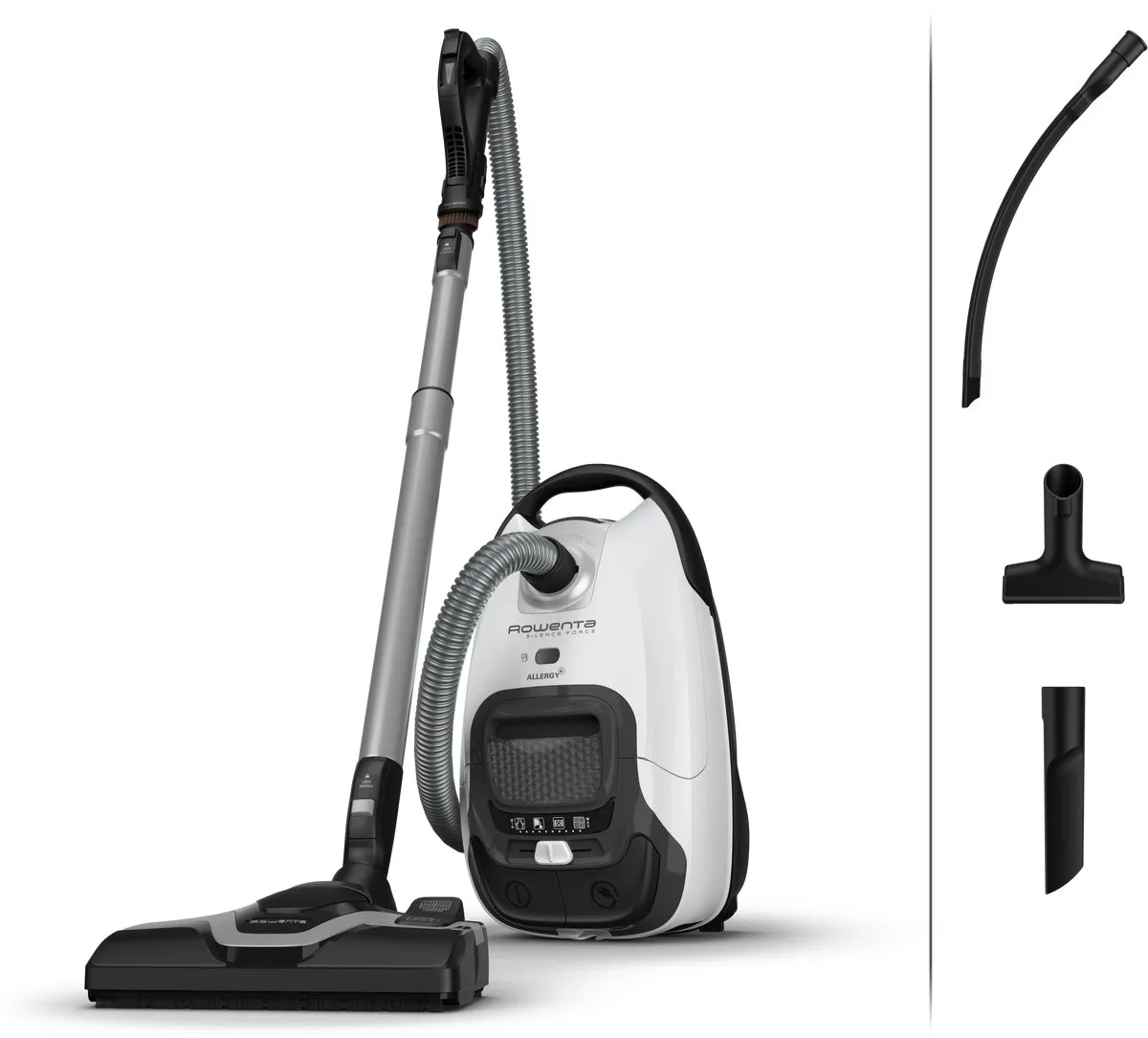 Rowenta Silence Force RO7457 Stofzuiger met zak - 400W - 4,5L - Wit/Silver
