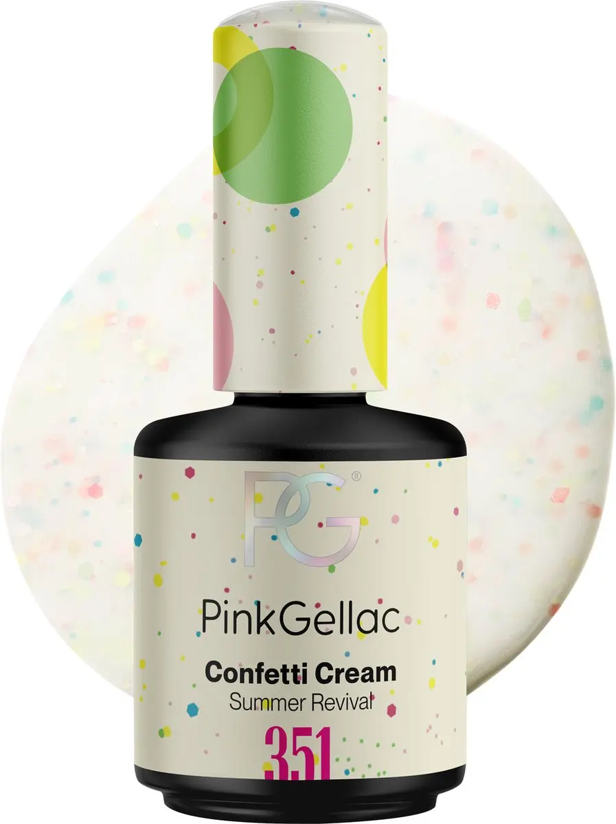 Pink Gellac Confetti Cream 351 Gellak