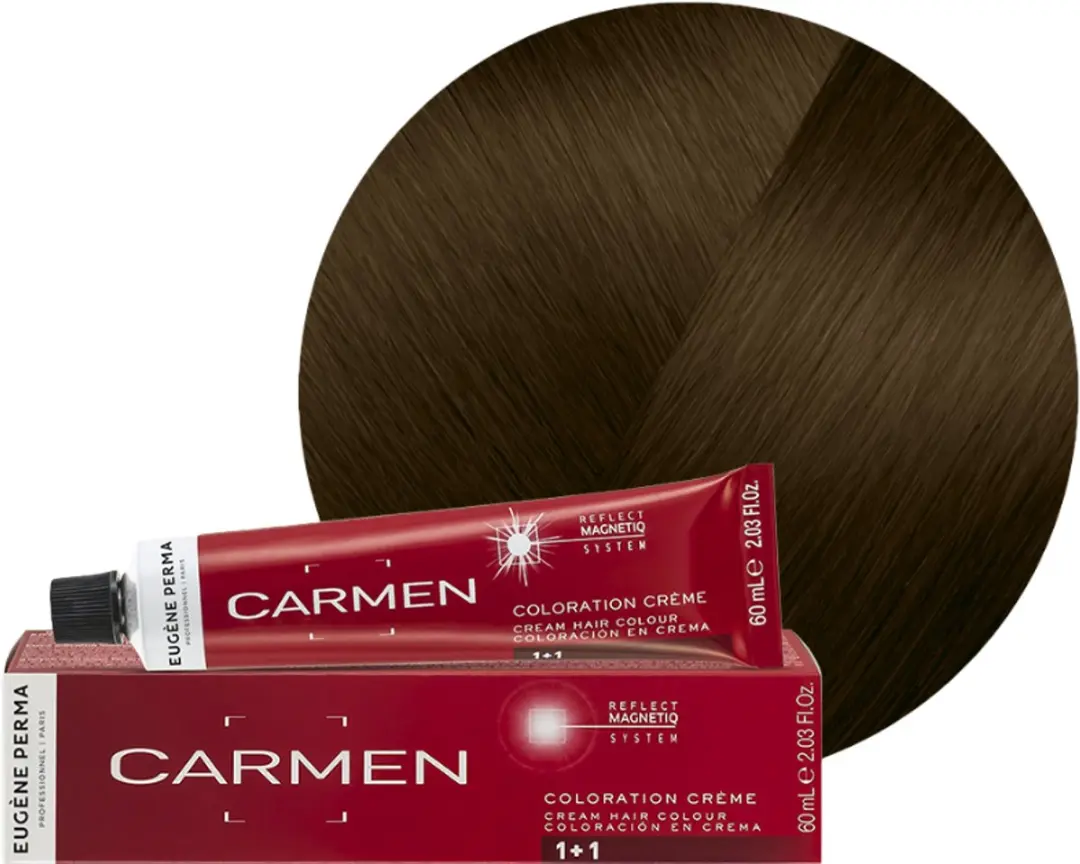 Eugene Perma Carmen Ultime 05.41 Permanent Haarkleur 60ml - Licht Bruin Koper Ash