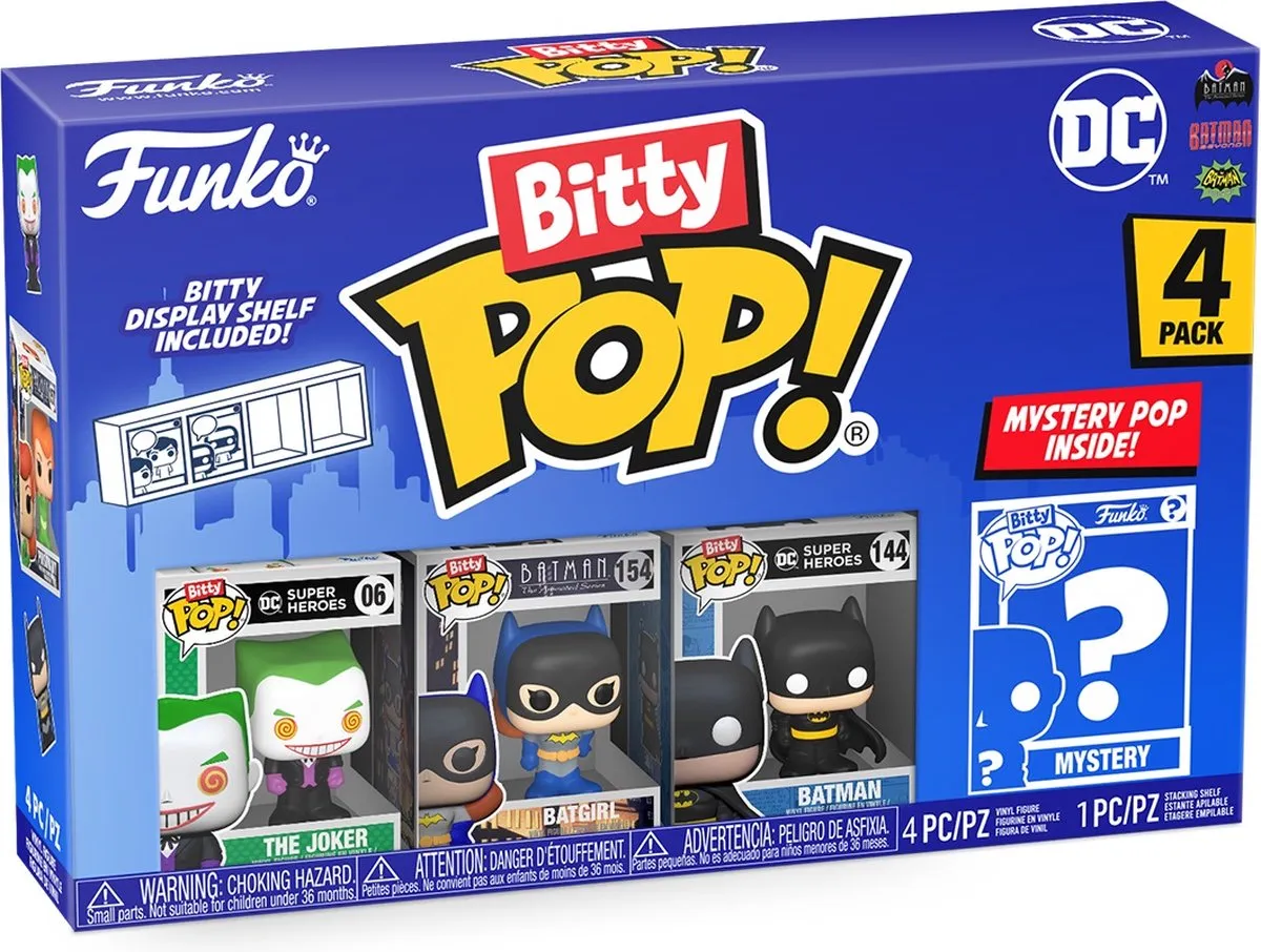 Funko Batman Bitty POP! 71312 The Joker - 4 Stuks Multicolor - afbeelding 6 van 6
