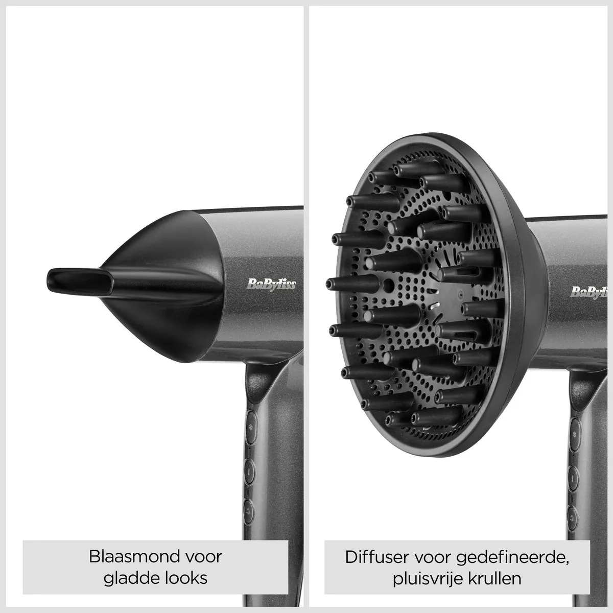 Babyliss Titanium Shine D6200DE Föhn - 1600W - Ionisch - Staal