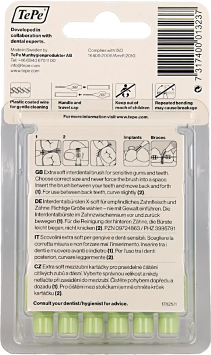 TePe Interdentale Ragers ISO 5 - 0,8mm - 6 Stuks - afbeelding 6 van 6