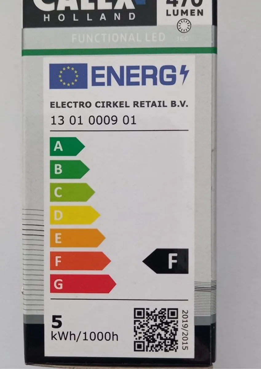 Calex LED Kogellamp E27 4.9W 470lm 2700K - Mat - 2 Stuks