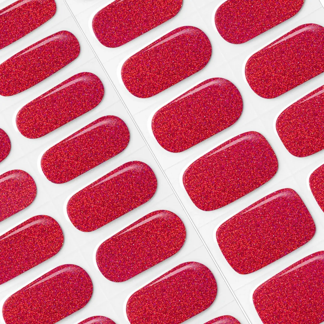 Pink Gellac UV Nagelstickers Sparkling Cherry - 20 Stuks