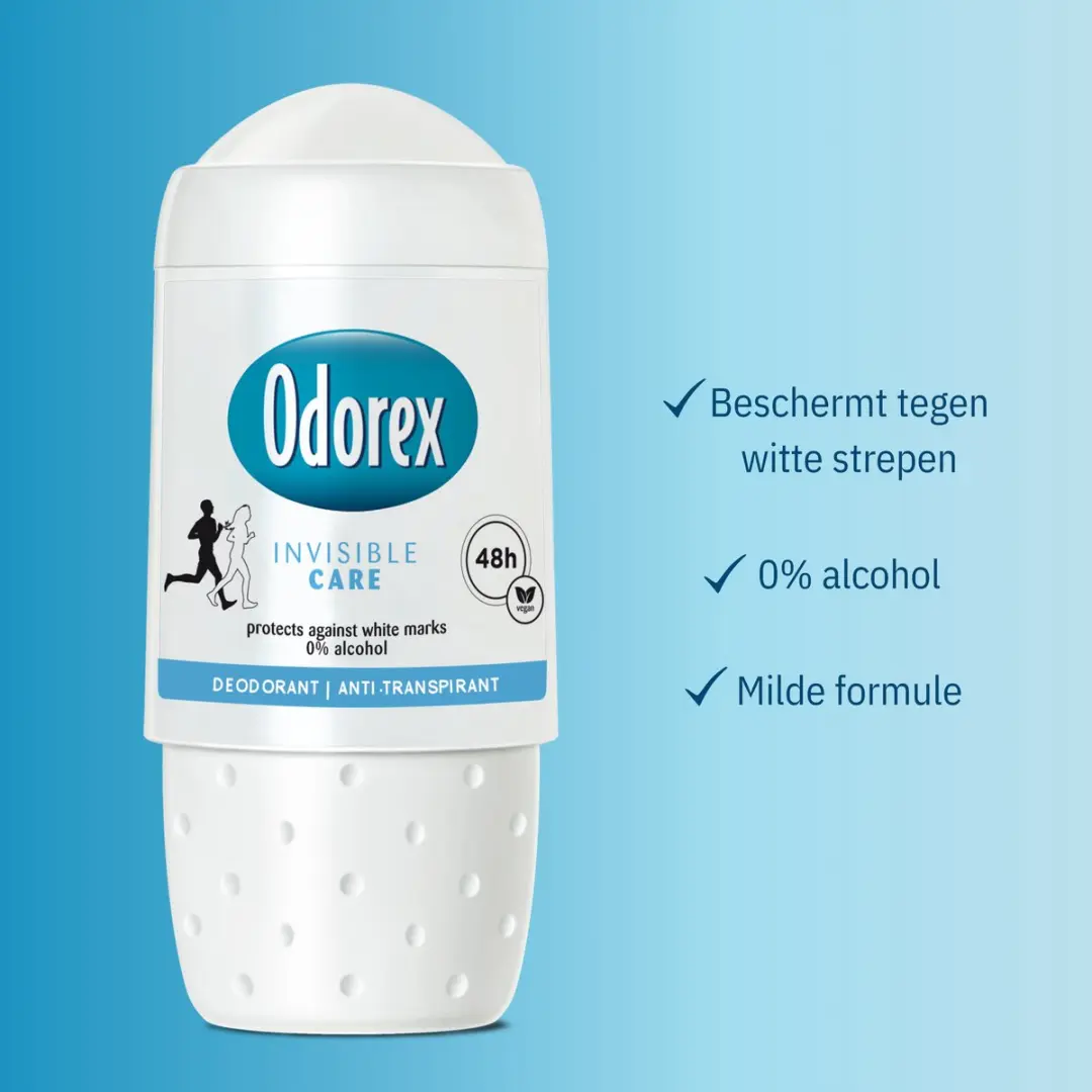 Odorex Invisible Care Anti-Transpirant Roller - 6x50ml