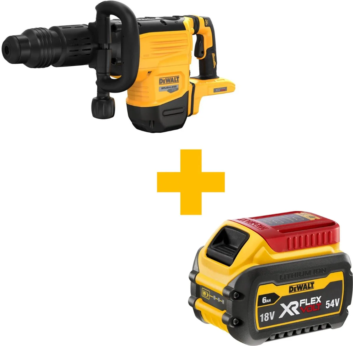 DeWalt DCH892N SDS-Max Breekhamer 19,4J - 54V XR FlexVolt - afbeelding 6 van 6