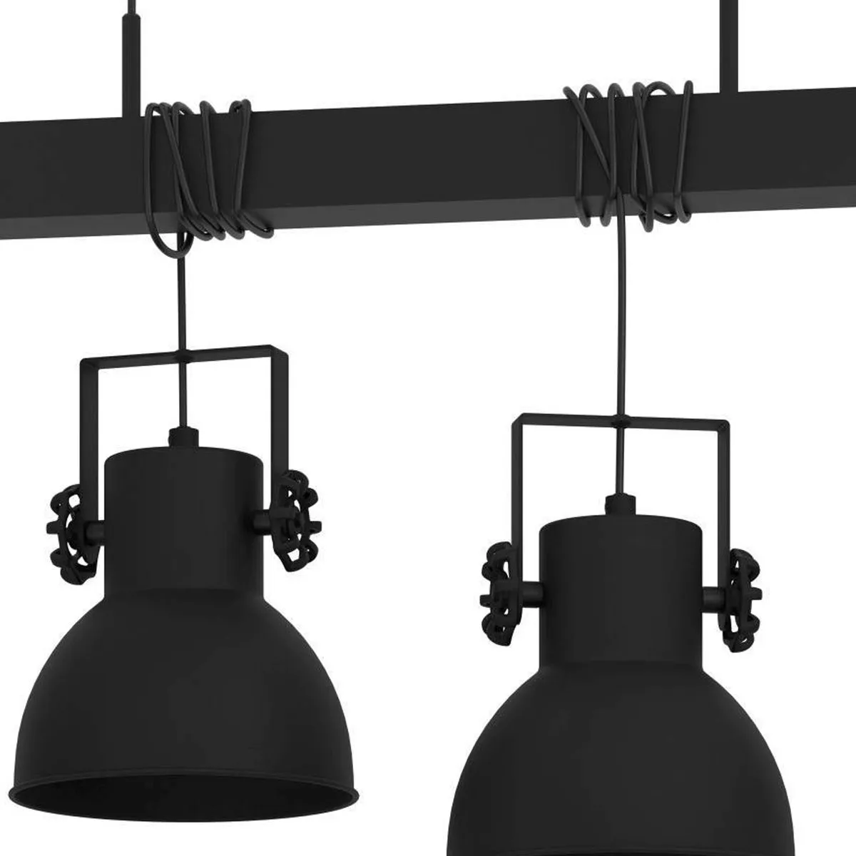 Eglo Shirebrook Hanglamp E27 - 4 Lichtpunten - 100 cm - Zwart
