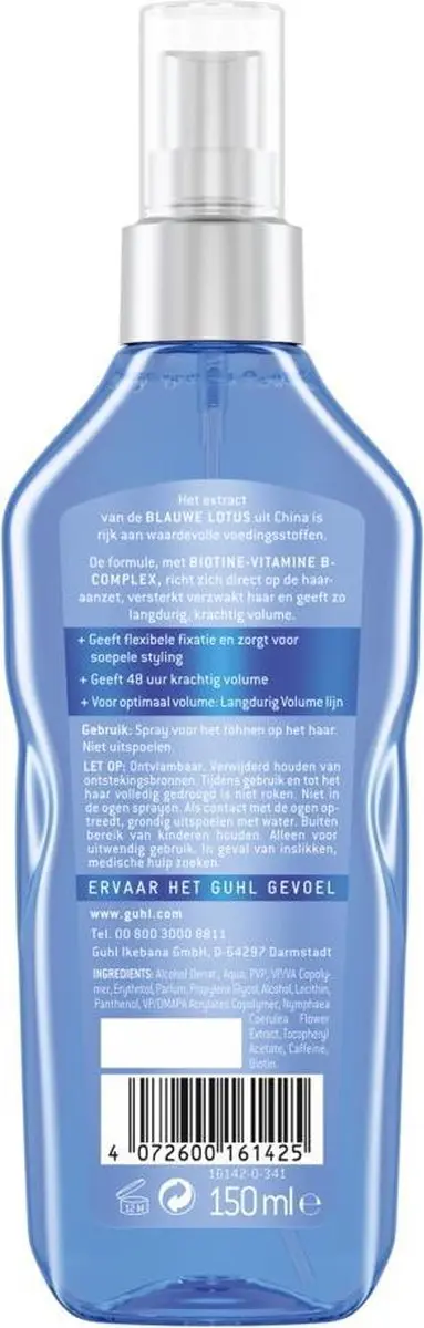 Guhl Föhn-Active Styling Spray Langdurig Volume 20 Stuks