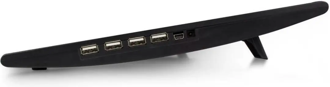 ACT Laptopstandaard AC8105 - 12-17" - 4-poorts USB-Hub - Zwart