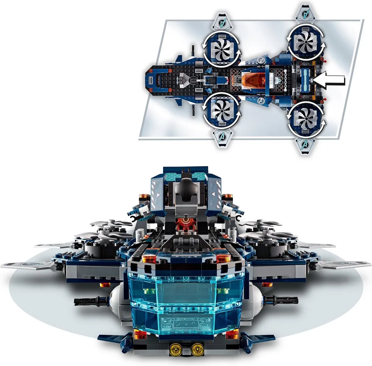 LEGO Marvel Avengers Helicarrier 76153 - 1244 Stukken - afbeelding 6 van 6