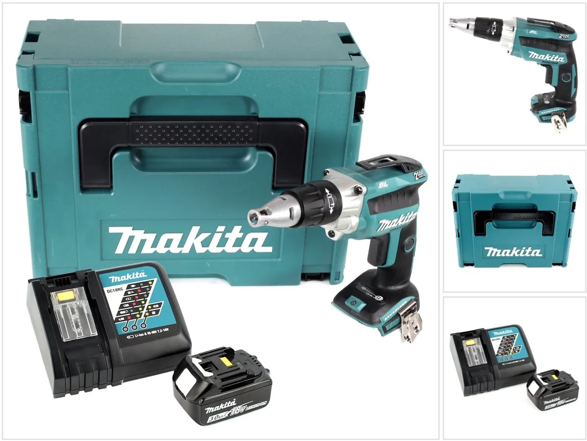 Makita DFS250RF1J Droge montagebouwschroevendraaier 18V