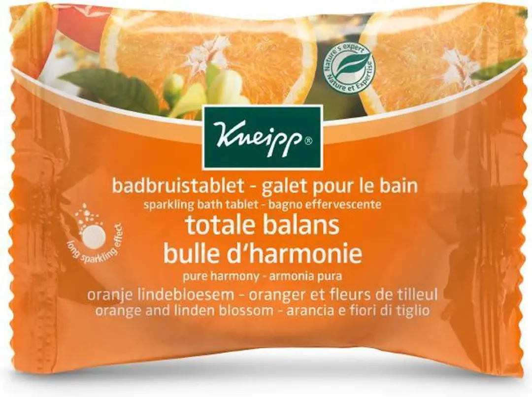 Kneipp Badbruistablet Oranje Lindebloesem