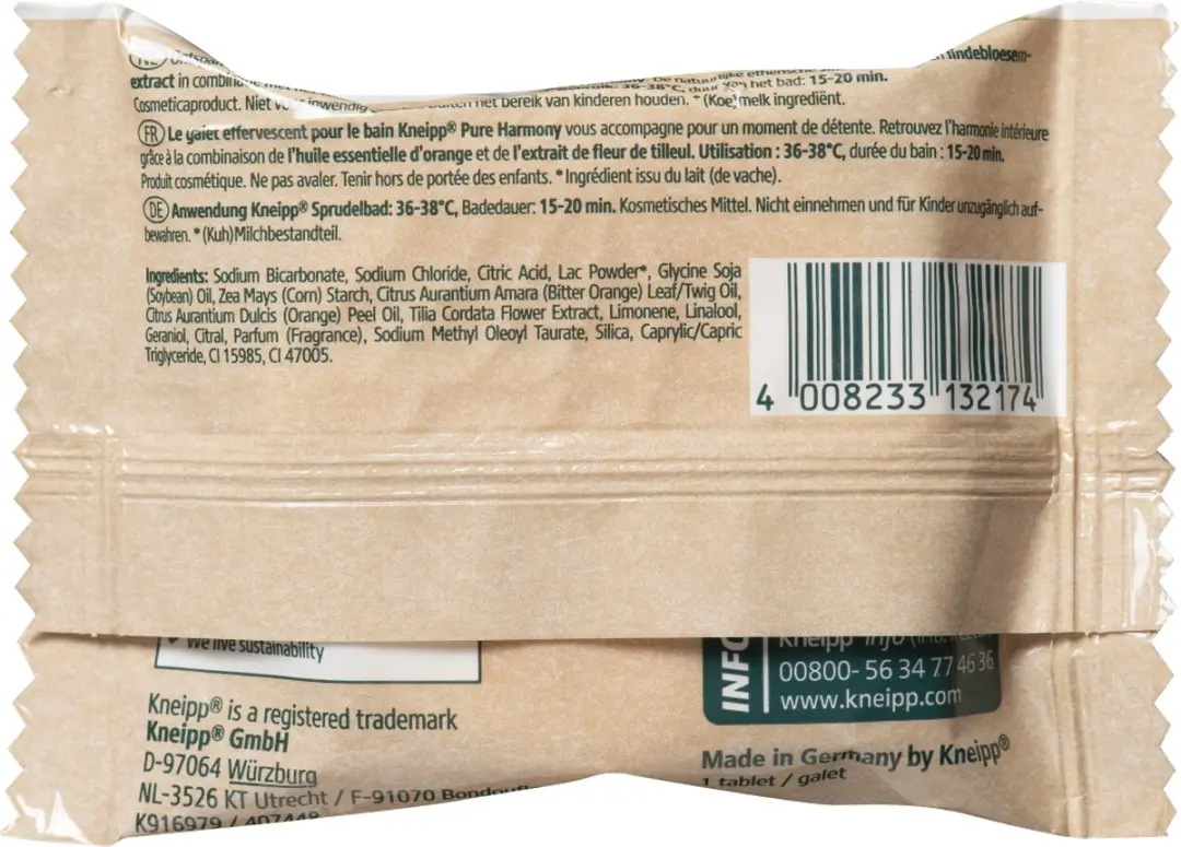 Kneipp Badbruistablet Oranje Lindebloesem - 80ml