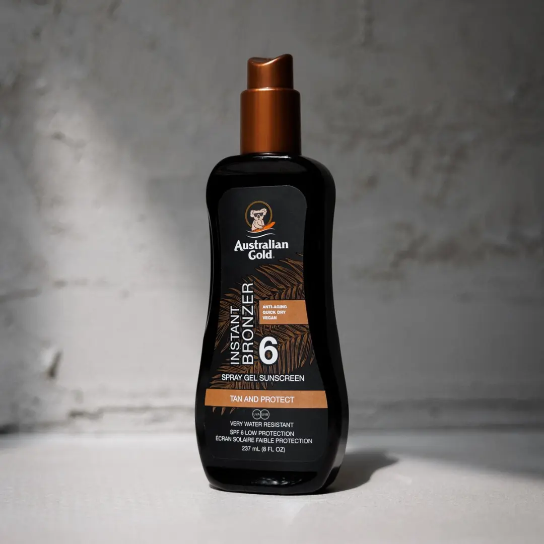 Australian Gold SPF 6 Spray Gel met Bronzer 237ml