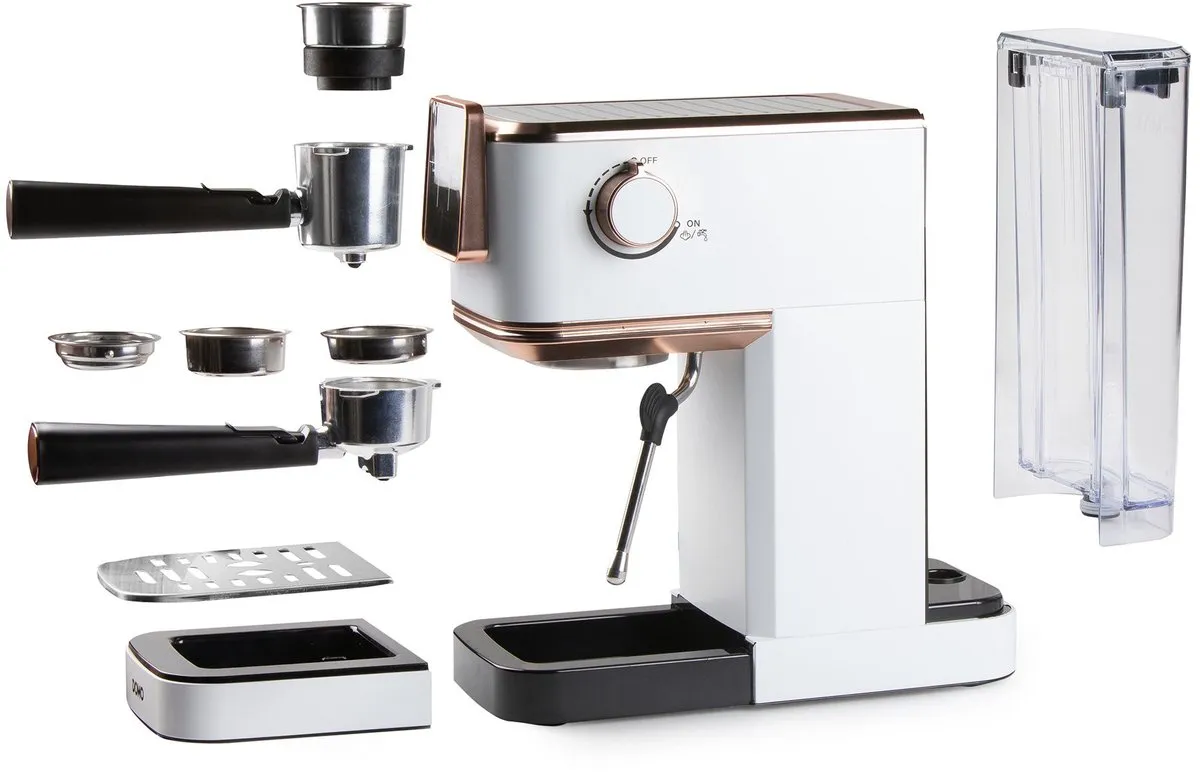 Domo DO746K Espressomachine - 20 Bar - Wit/Rosé