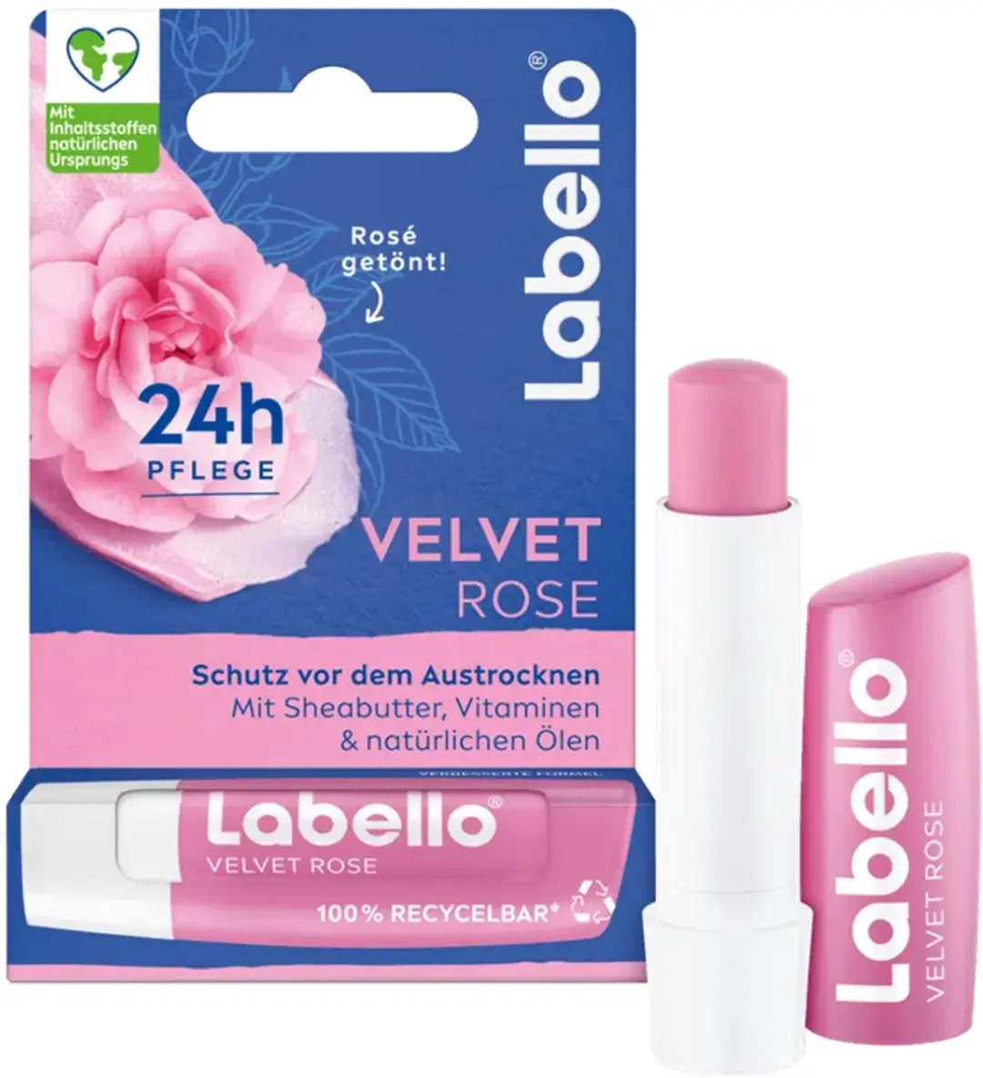 Labello Velvet Rose Lippenbalsem 4.8ml